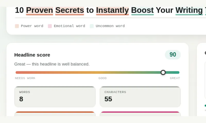 Hook — Headline & Title Analyzer screenshot 2
