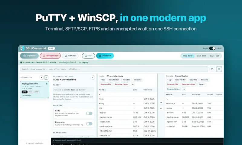 SSH Command screenshot 2