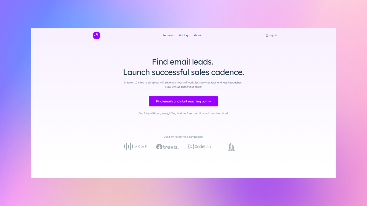 SaaS Website Template gallery image