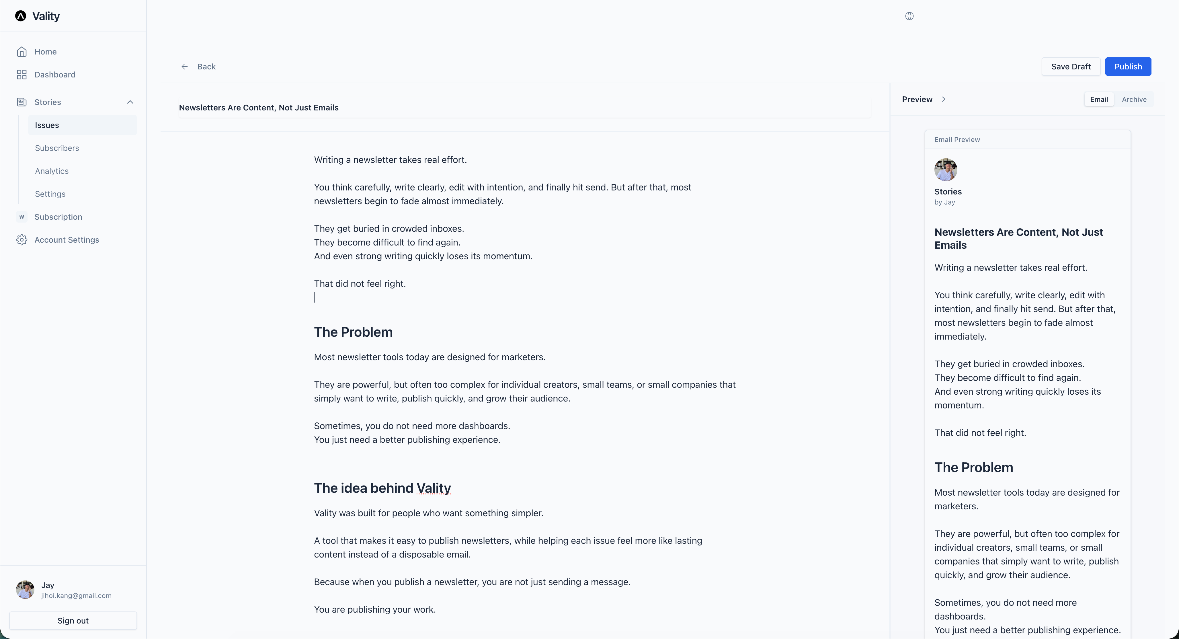 Vality gallery image