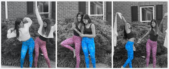 Yustha Yoga: Paisley Peacock Leggings gallery image