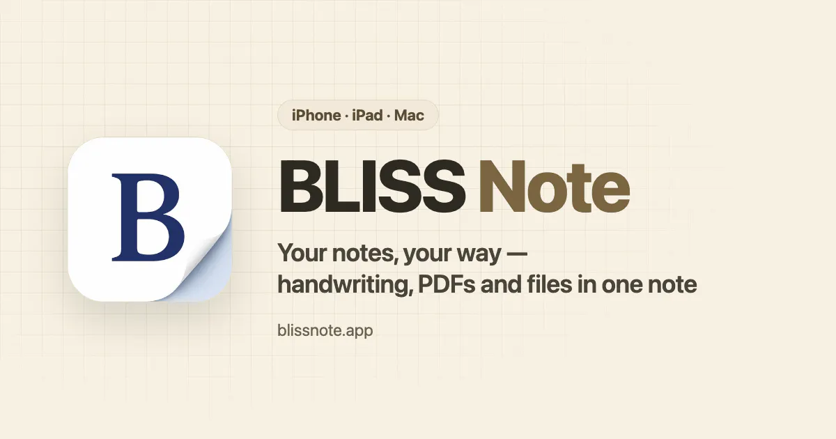 BLISS Note gallery image