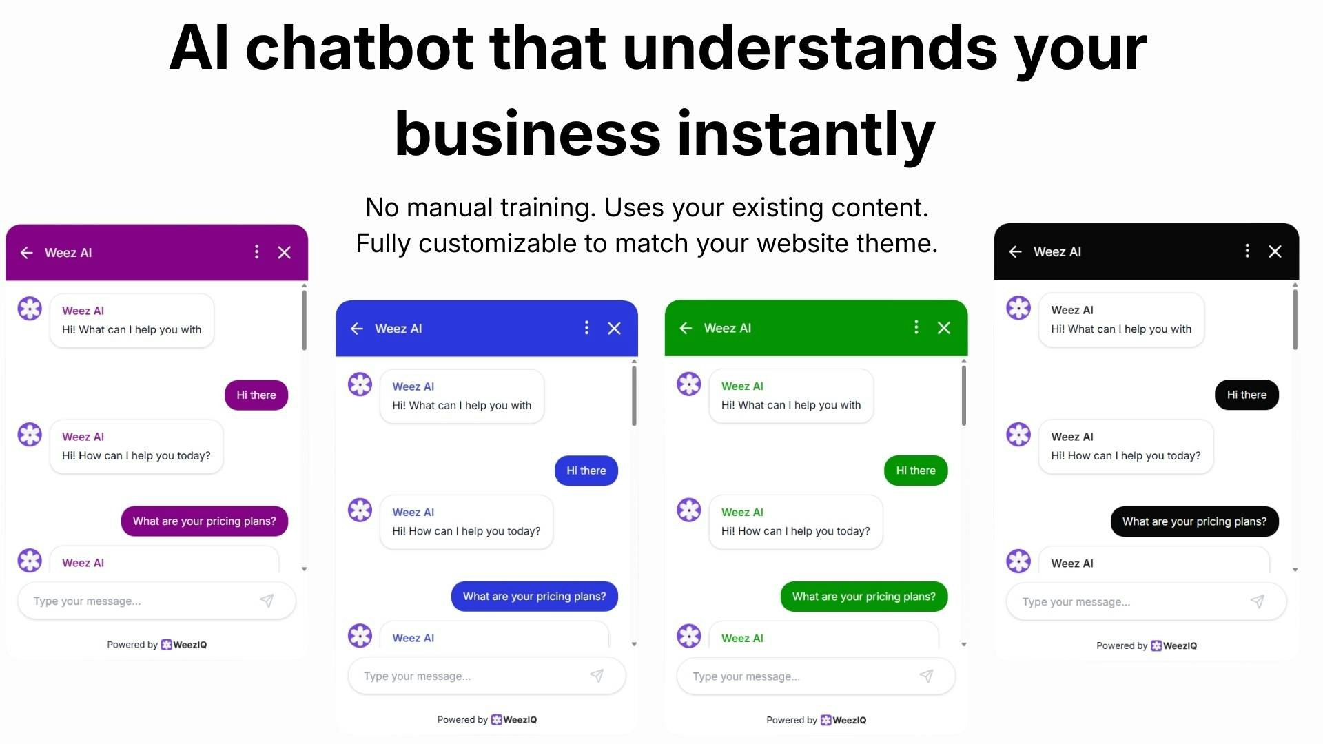 WeezIQ - Screenshot 2 showing product features and functionality