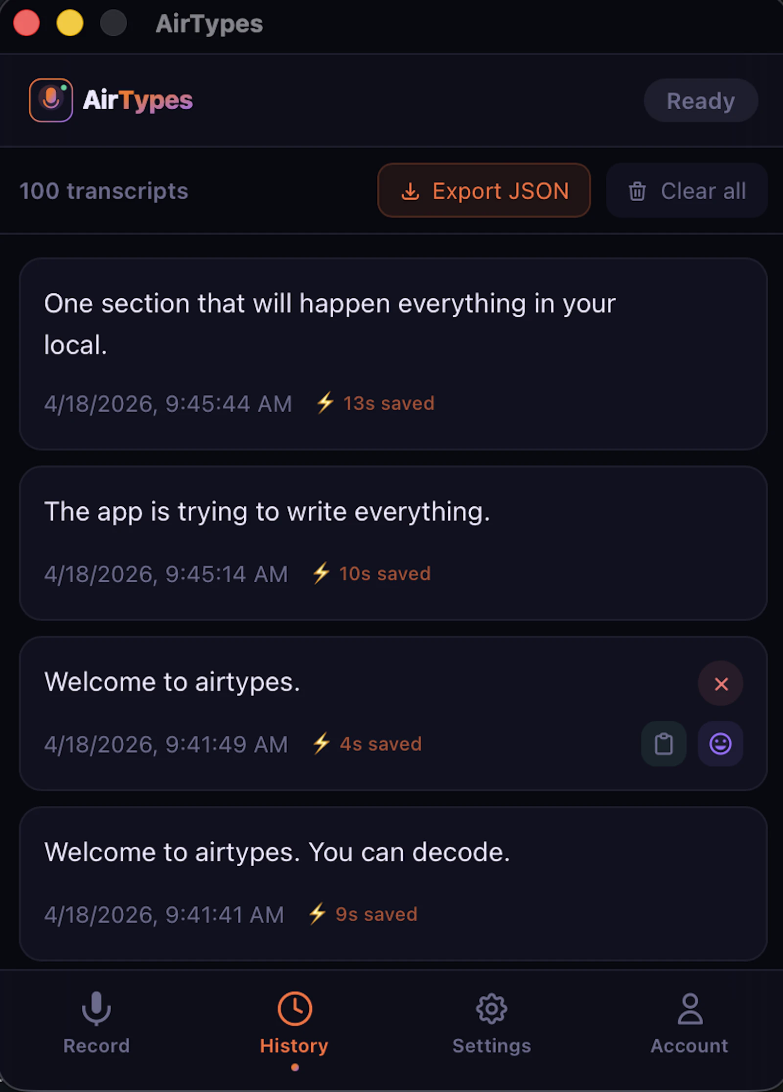 AirTypes screenshot 4