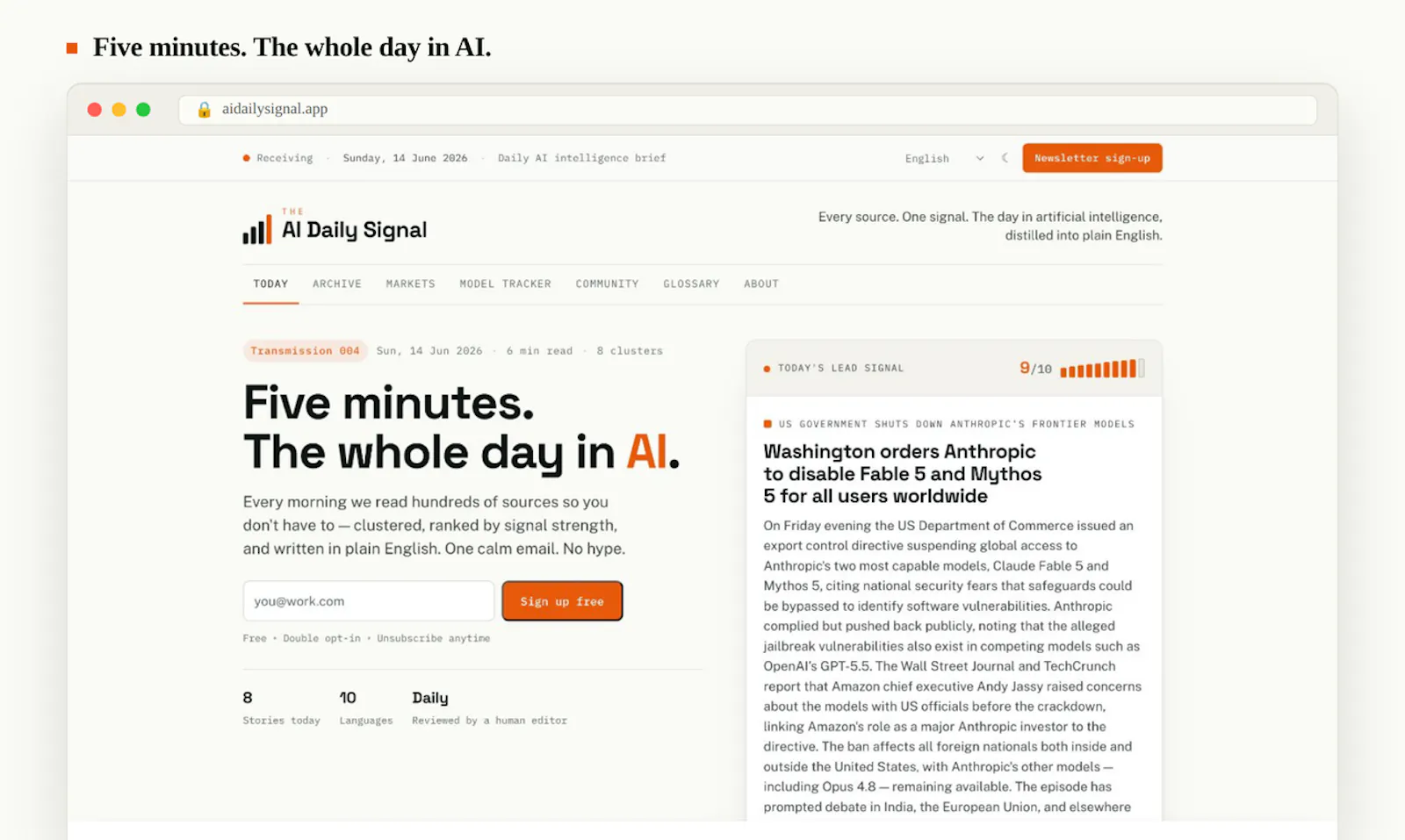 The AI Daily Signal screenshot 4