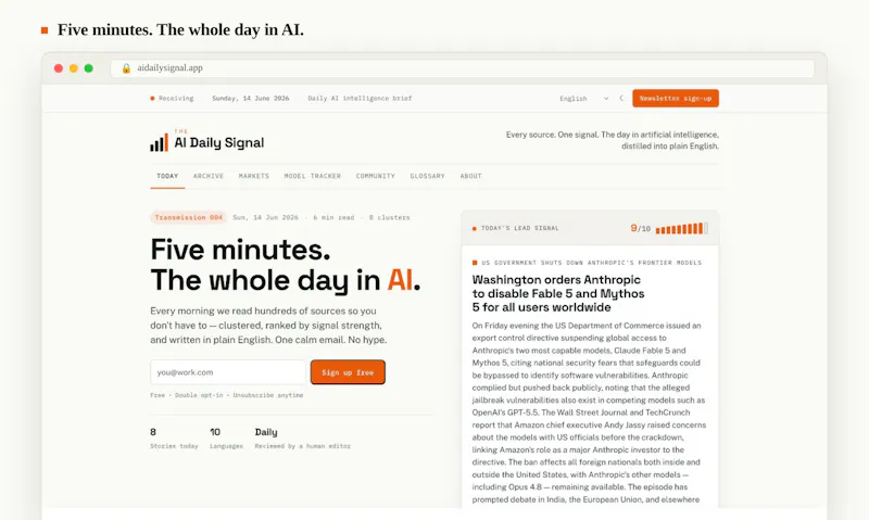 The AI Daily Signal screenshot 4