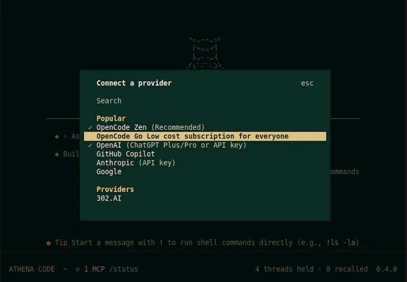 Athena Code screenshot 4