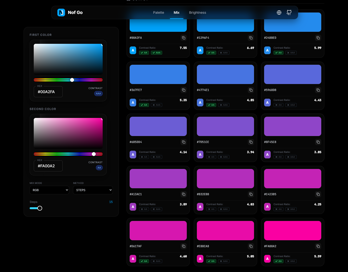 Nof Go - Screenshot 2 showing product features and functionality