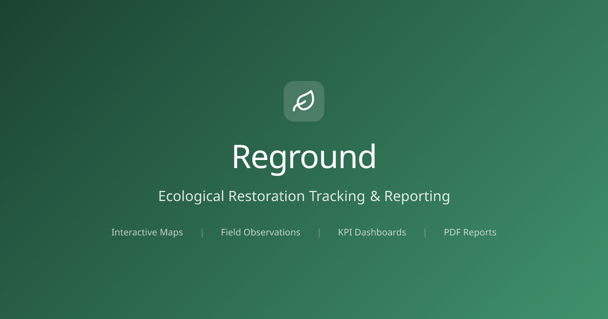 Reground - Main product screenshot demonstrating key features and user interface