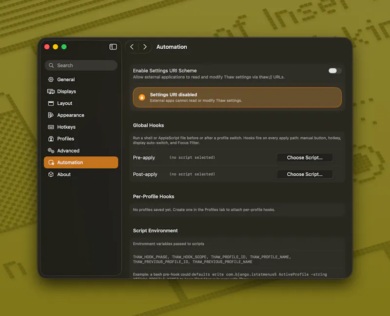 Thaw screenshot 4