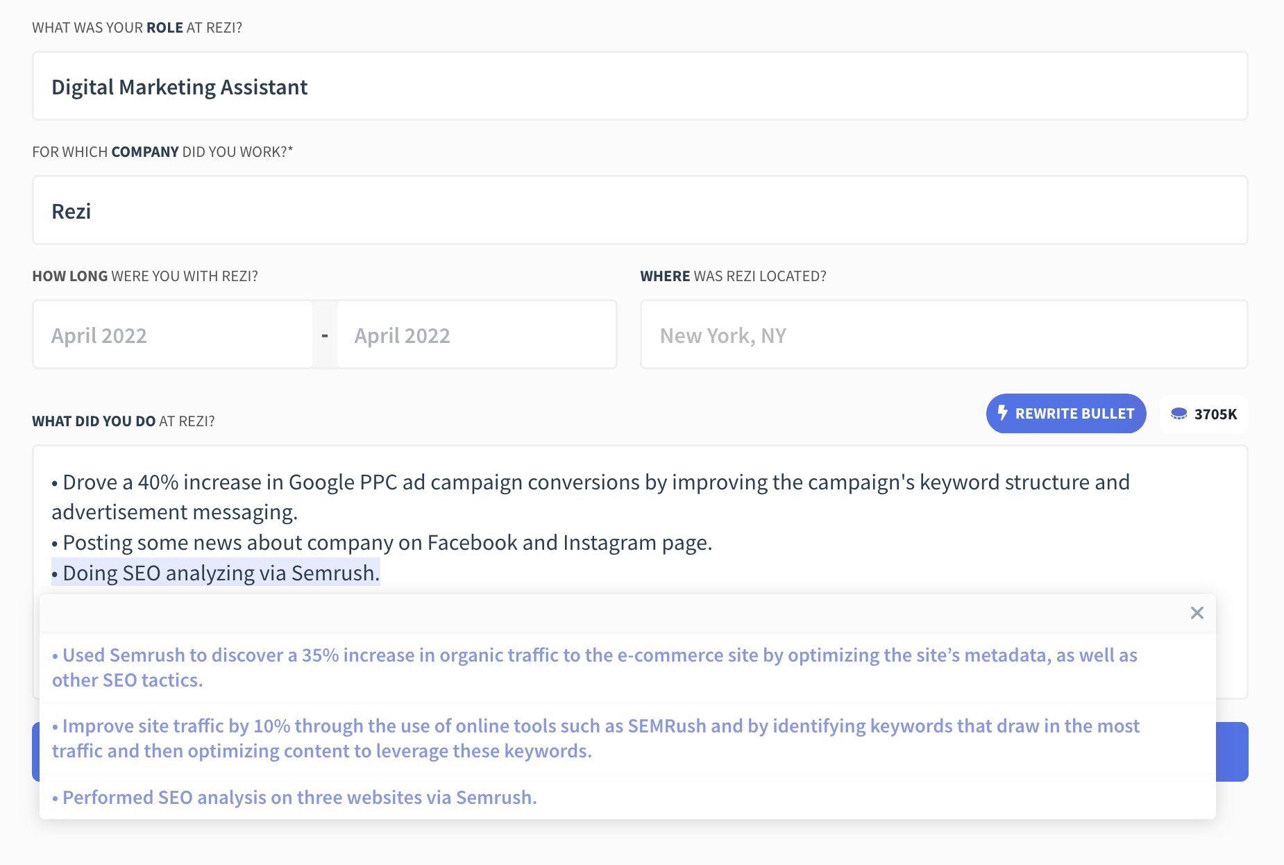 AI Resume Editor gallery image
