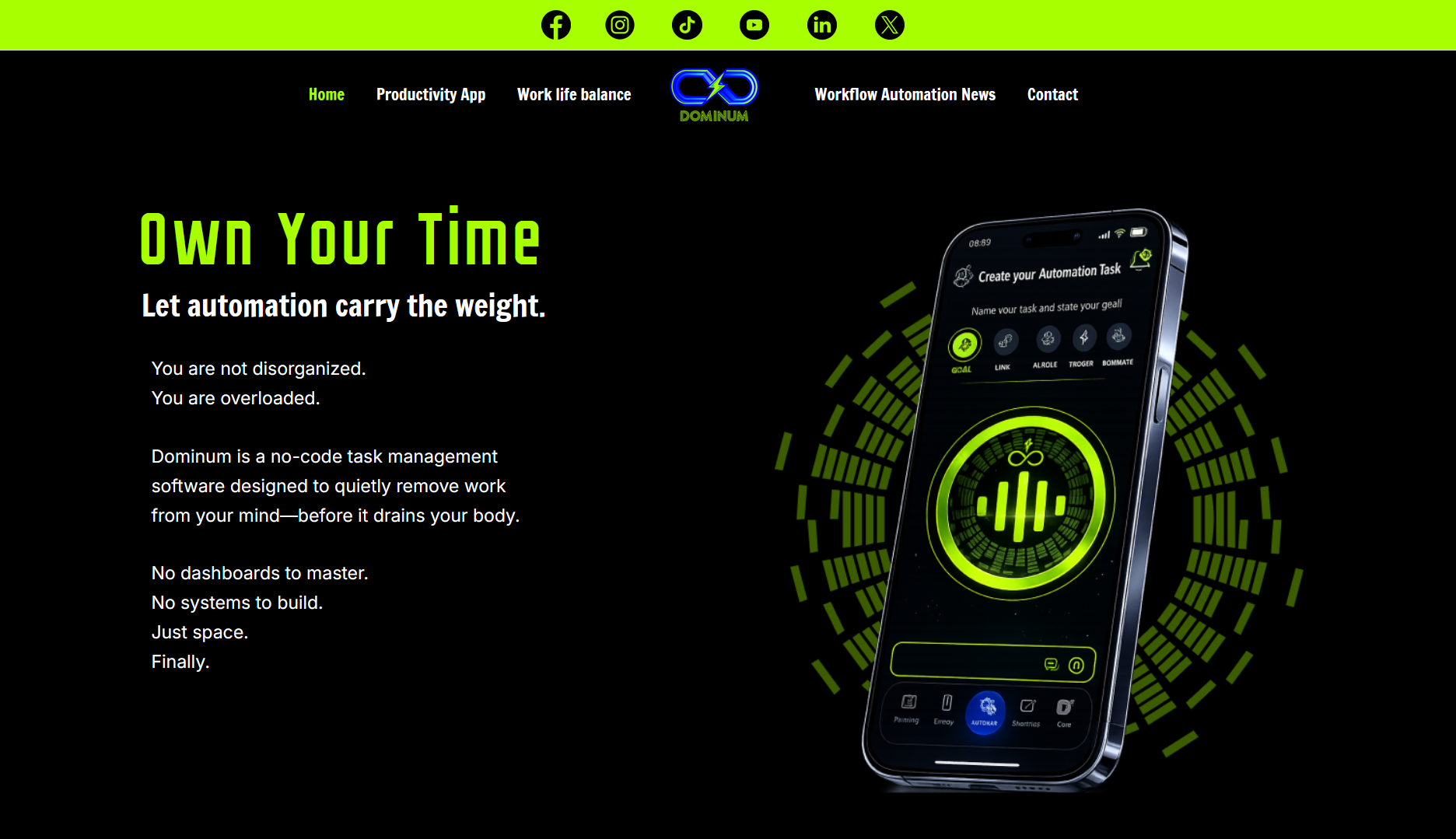 Dominum - Screenshot 2 showing product features and functionality