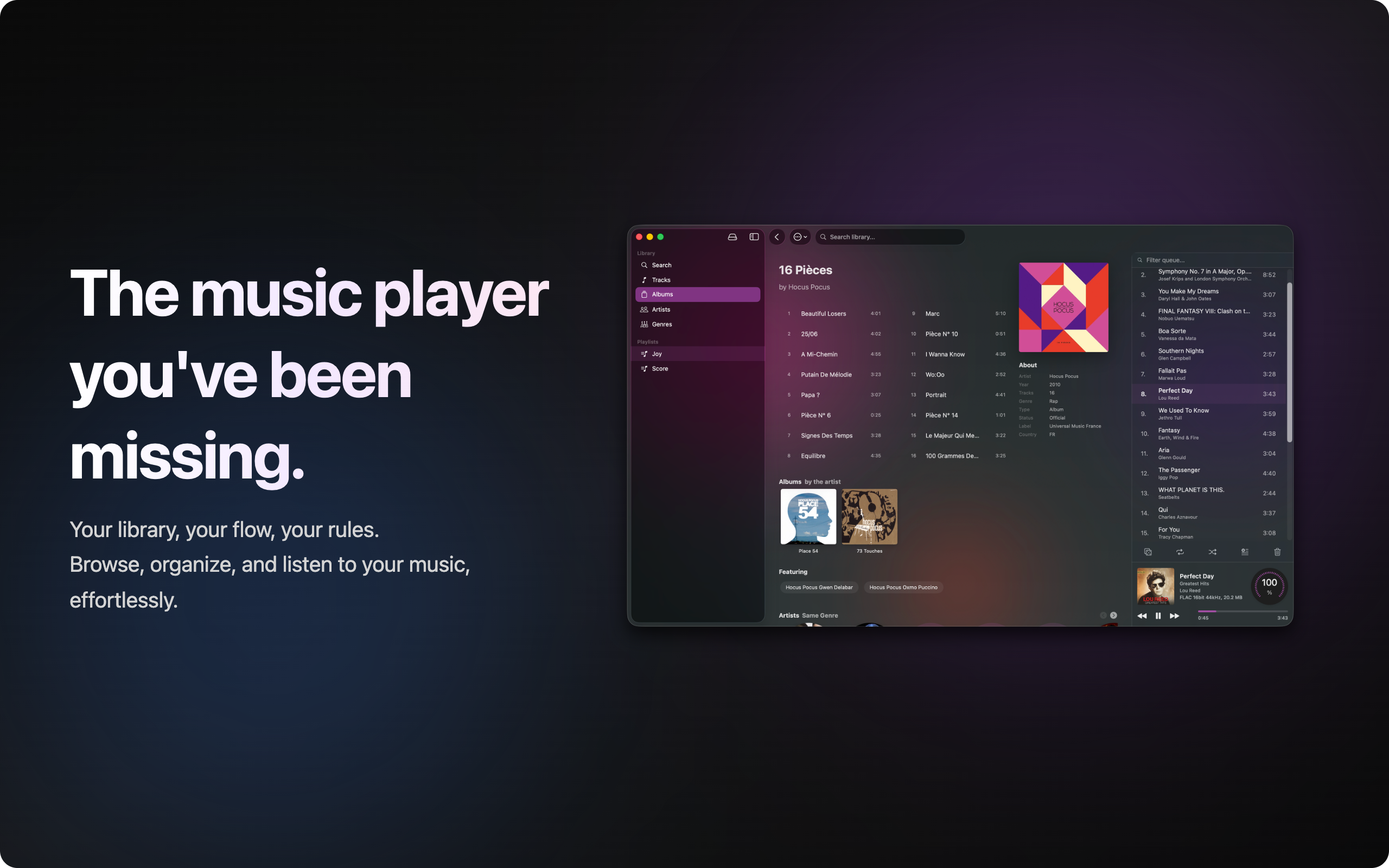 Tornade Audio Player gallery image