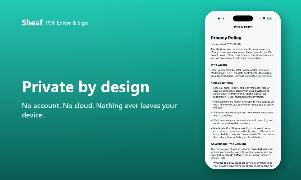 PDF Editor & Sign - Sheaf gallery image