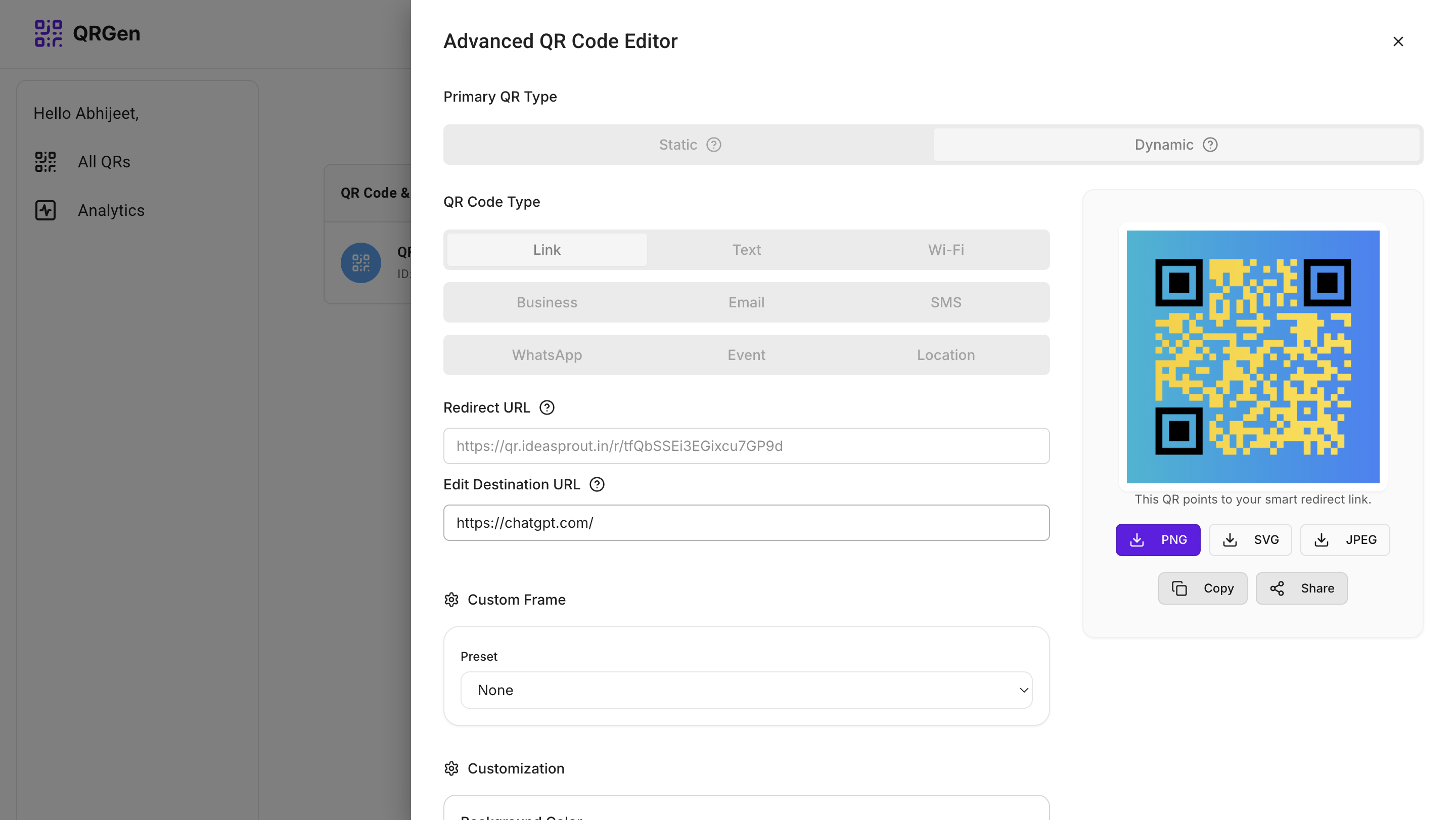 Dynamic QR Code Generator gallery image