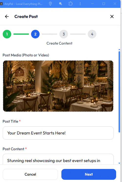events.AnyPal.io  gallery image