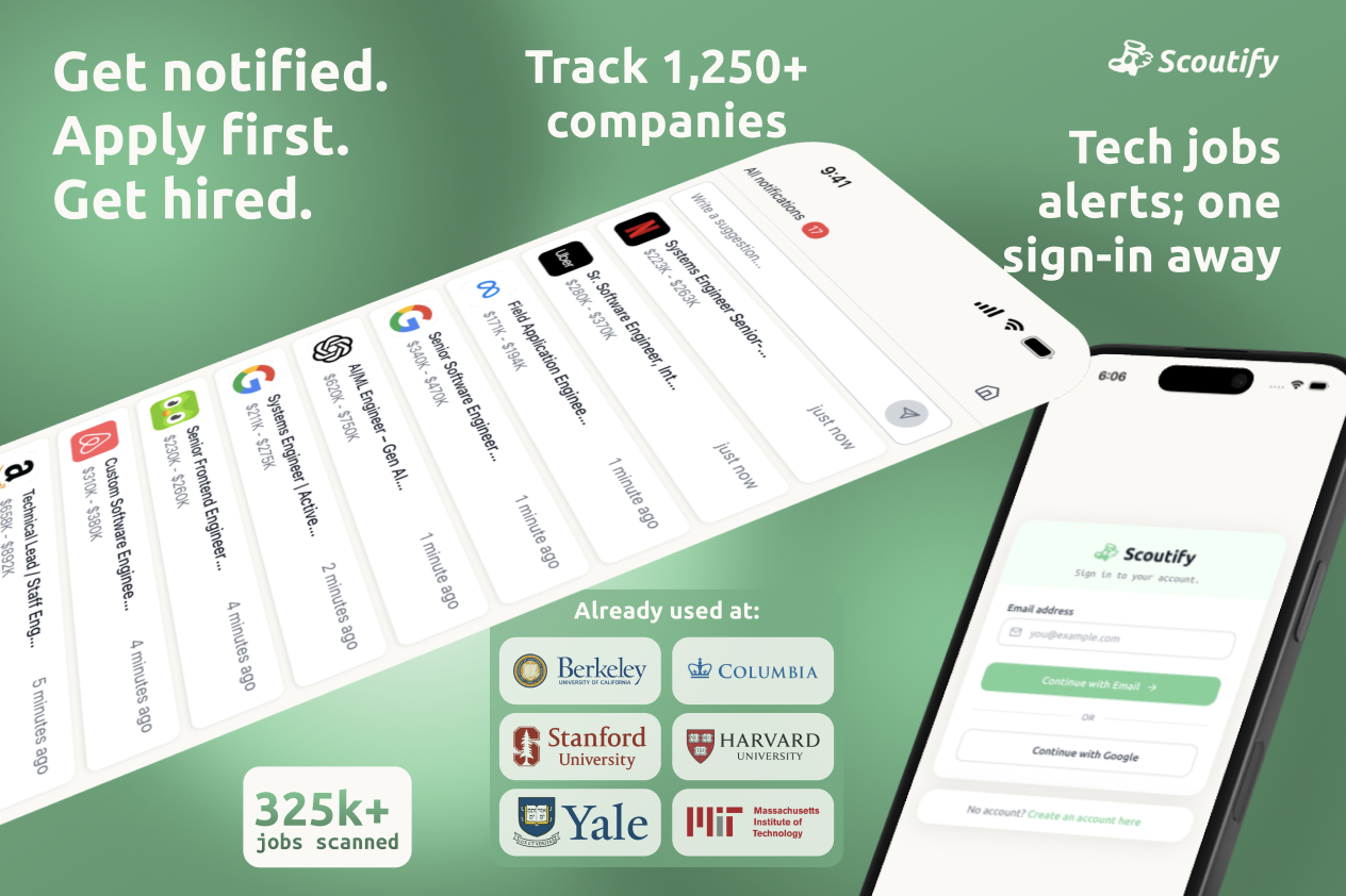 Scoutify - Main product screenshot demonstrating key features and user interface
