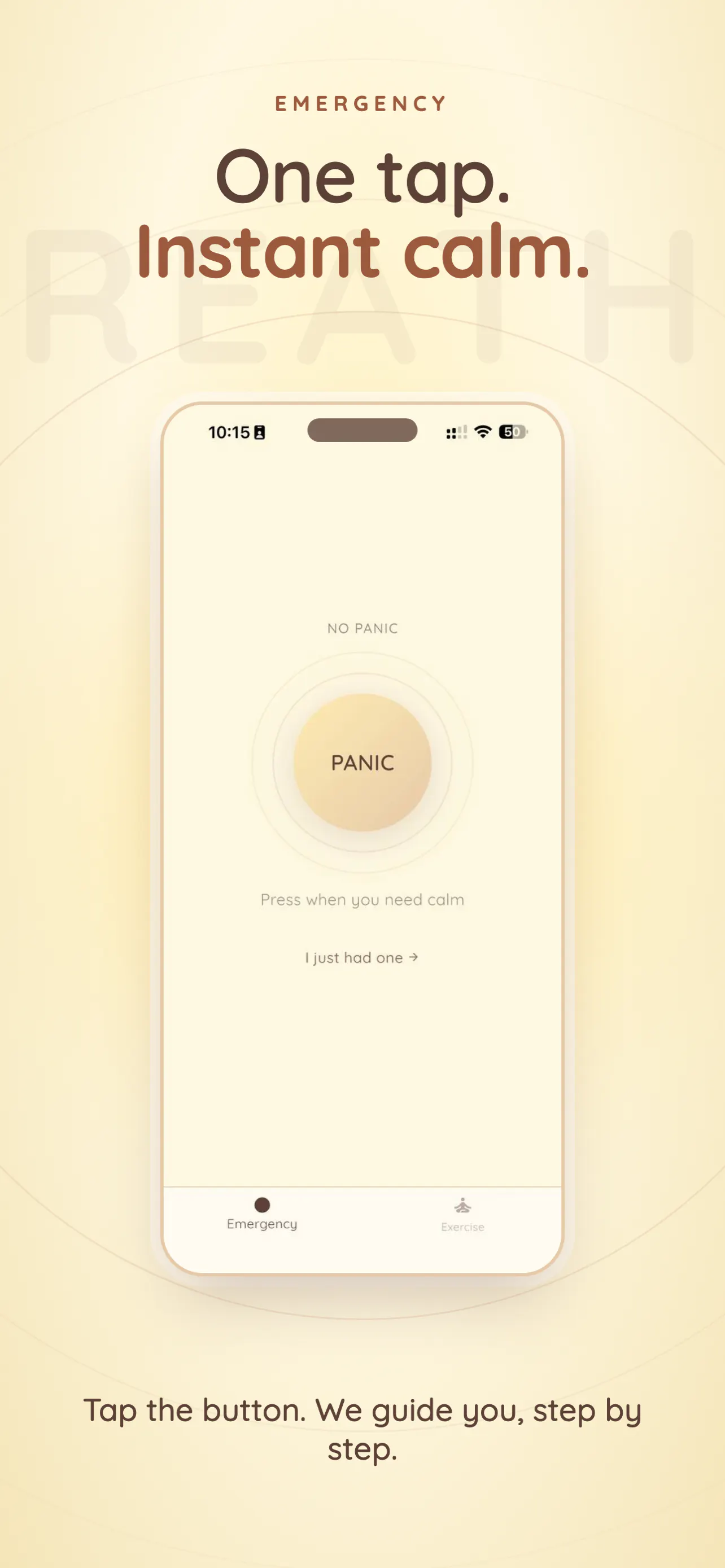 No Panic — Calm, in your pocket gallery image
