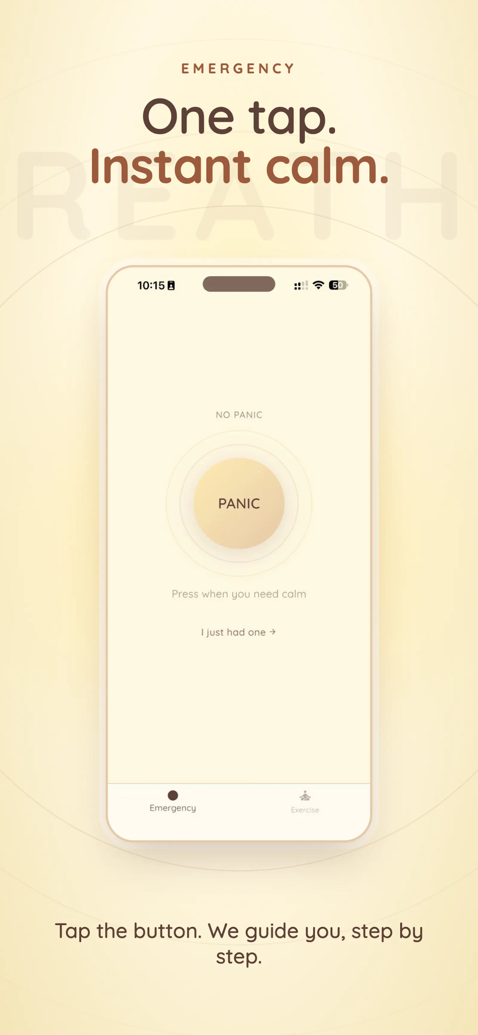 No Panic — Calm, in your pocket screenshot 2