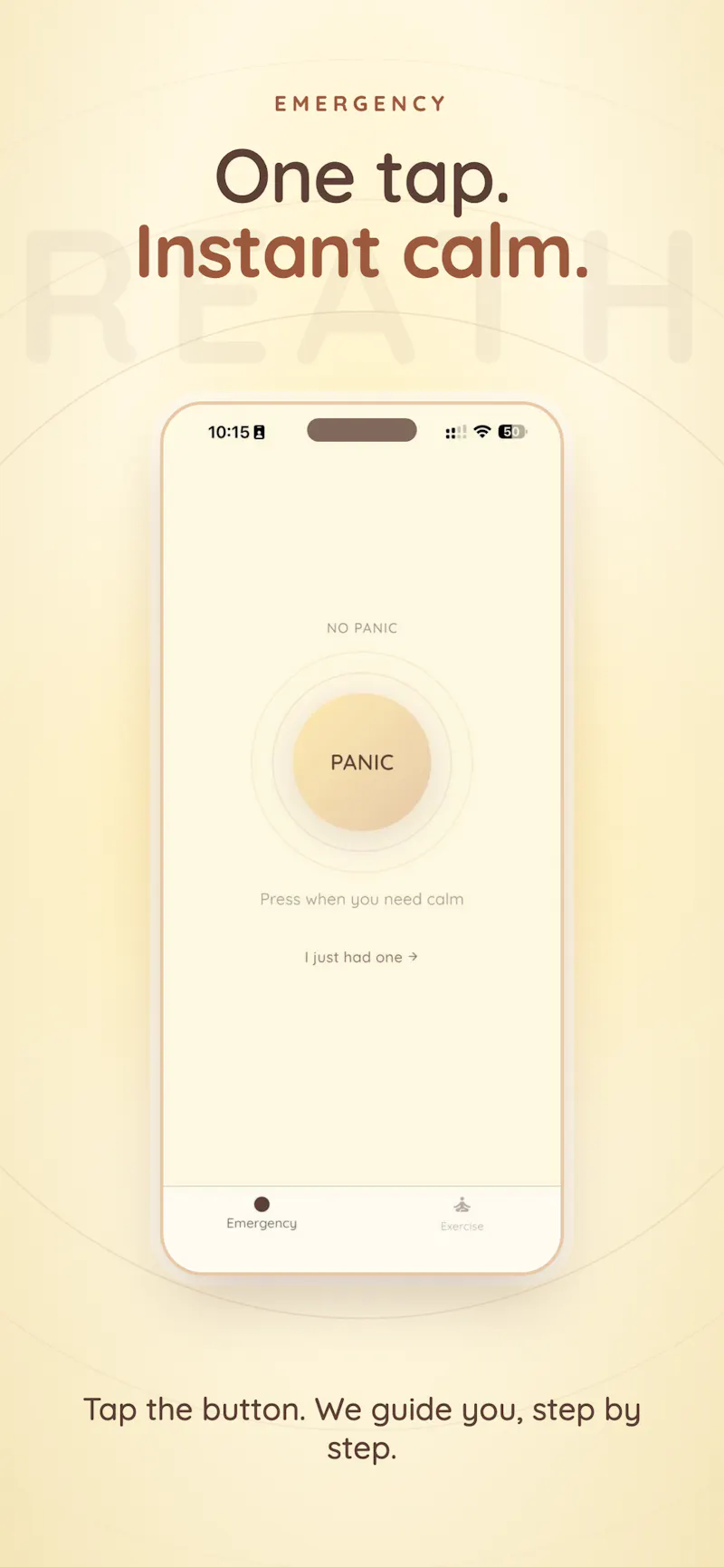 No Panic — Calm, in your pocket screenshot 2