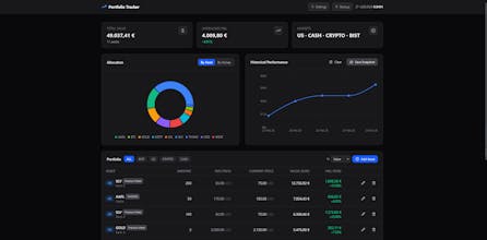 Portfolio Tracker: Simple & Minimal gallery image