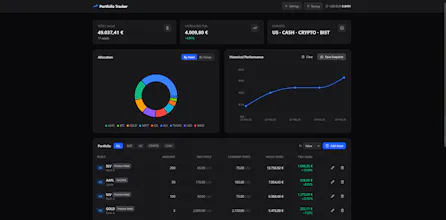Portfolio Tracker: Simple & Minimal gallery image