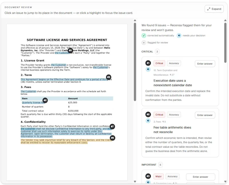 Recensa screenshot 1