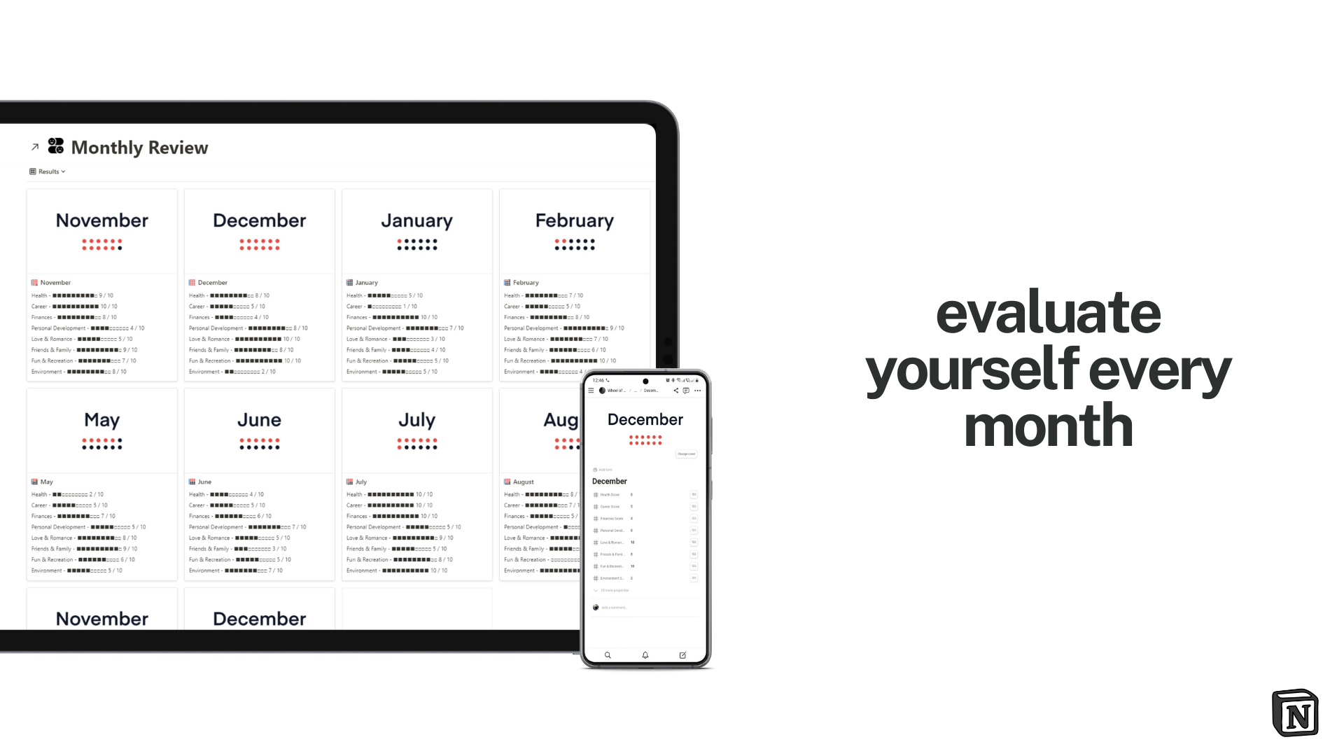 Wheel of Life [Notion Template] gallery image