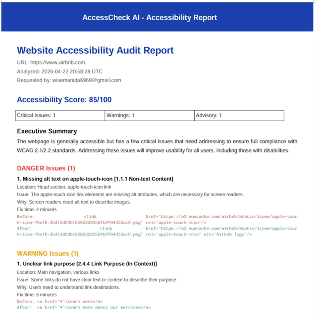 AccessScan AI gallery image