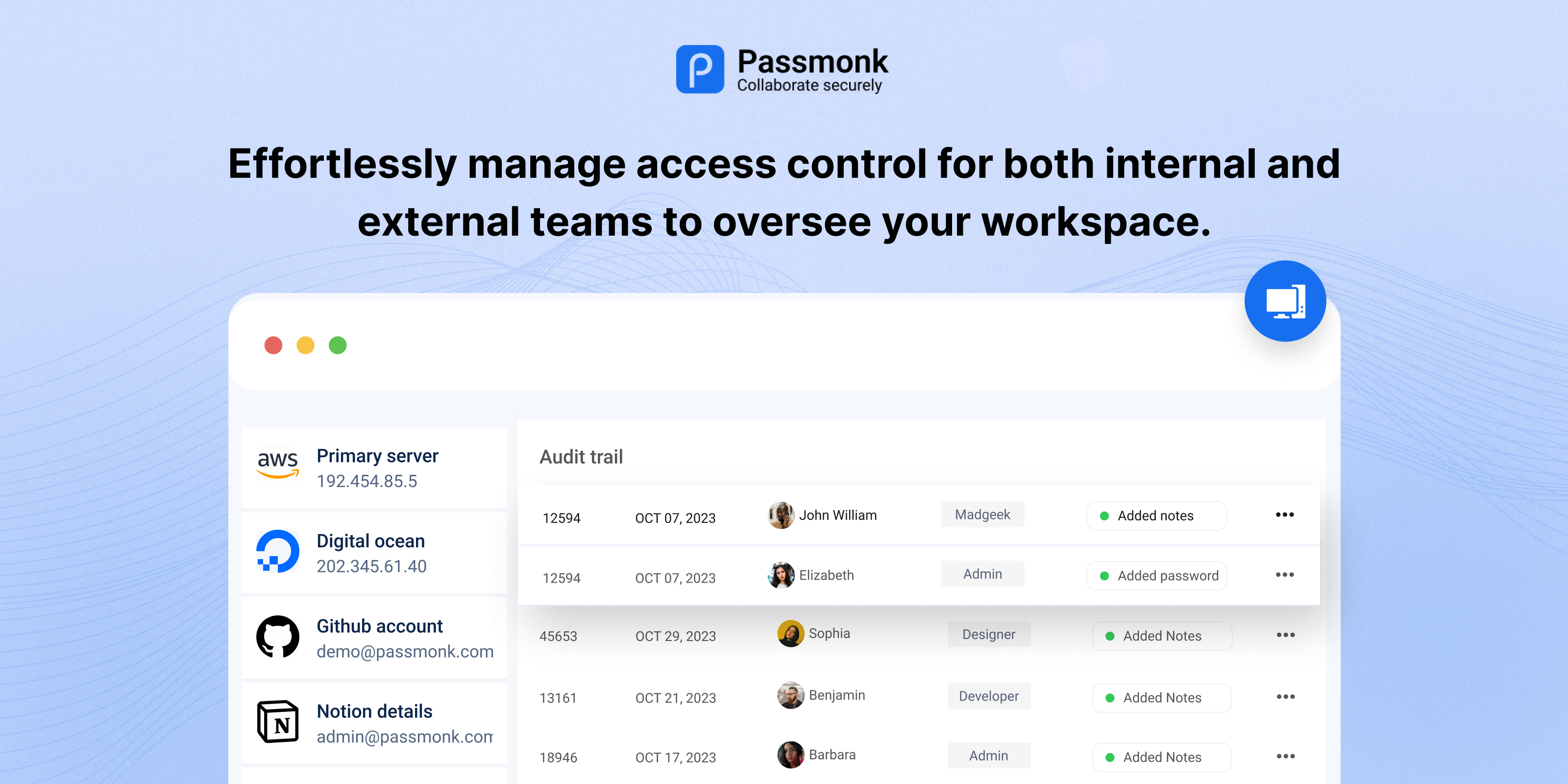passmonk - Secure Password Manager สำหรับการทำงานร่วมกันของทีมอย่างง่ายดาย media 3
