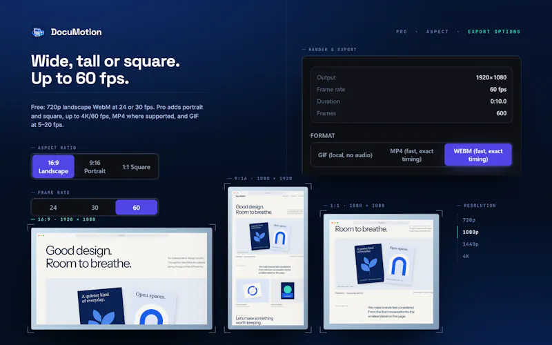 DocuMotion | Webpage & PDF to Video screenshot 3