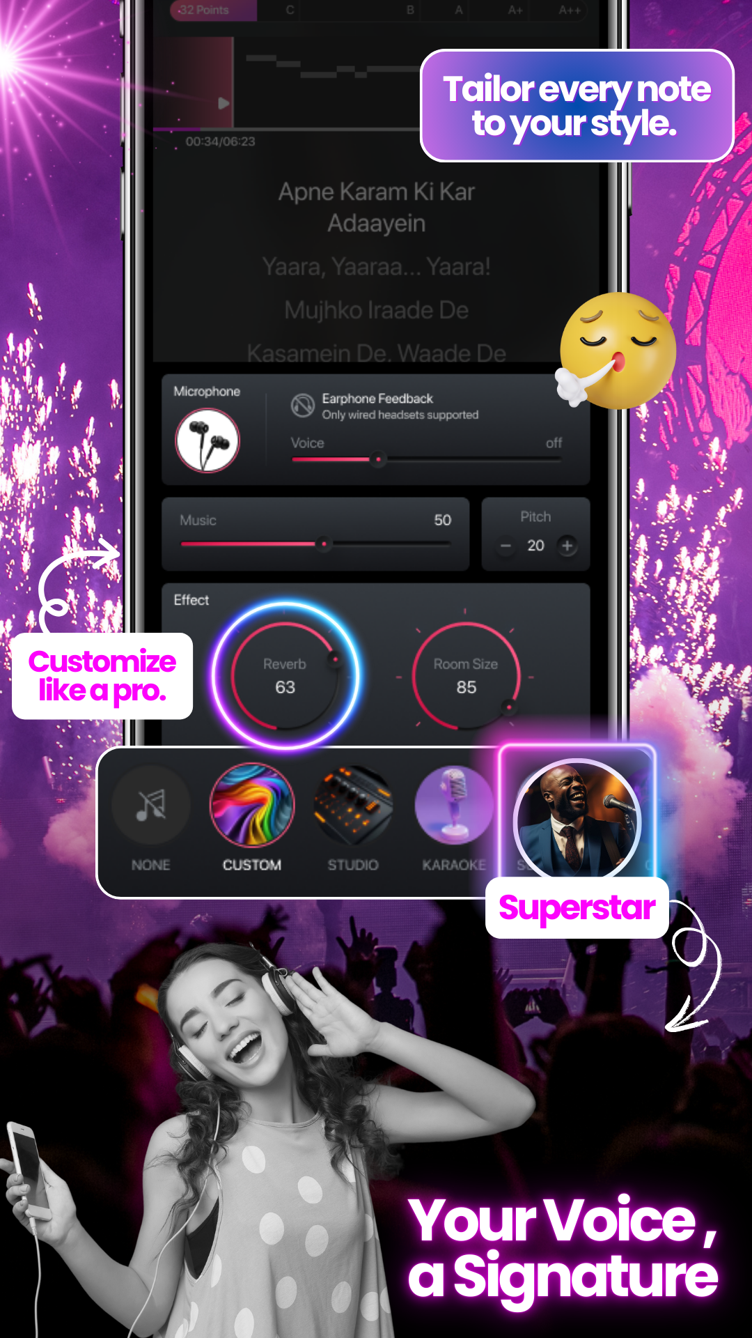 Roxstar - Eerste door India geboren karaoke -zang -app media 5