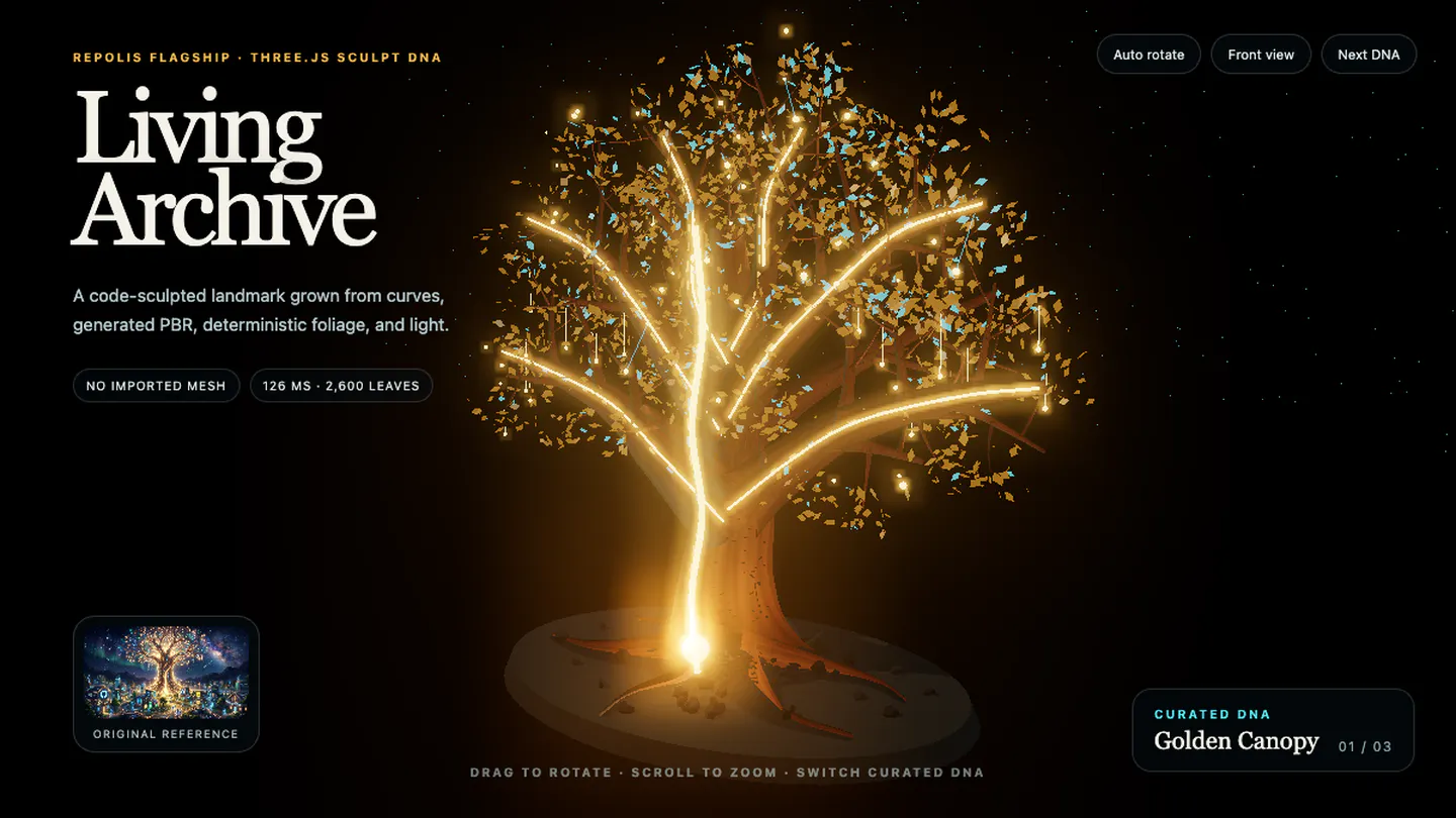 Three.js Sculpt DNA gallery image