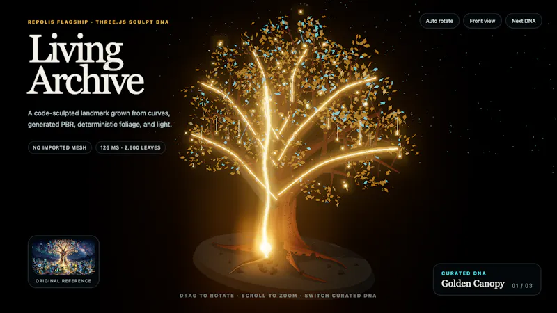 Three.js Sculpt DNA screenshot 2