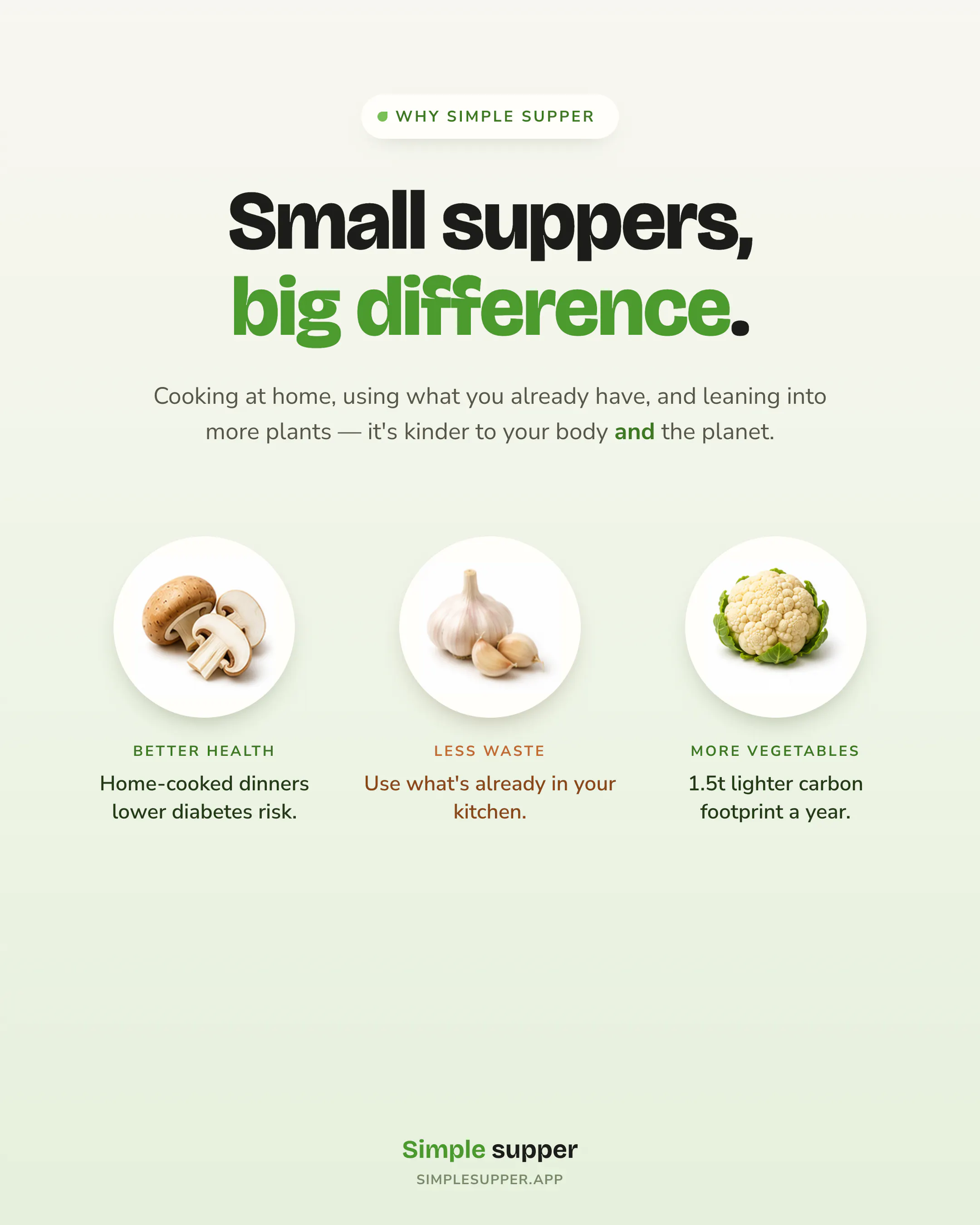 Simple supper gallery image