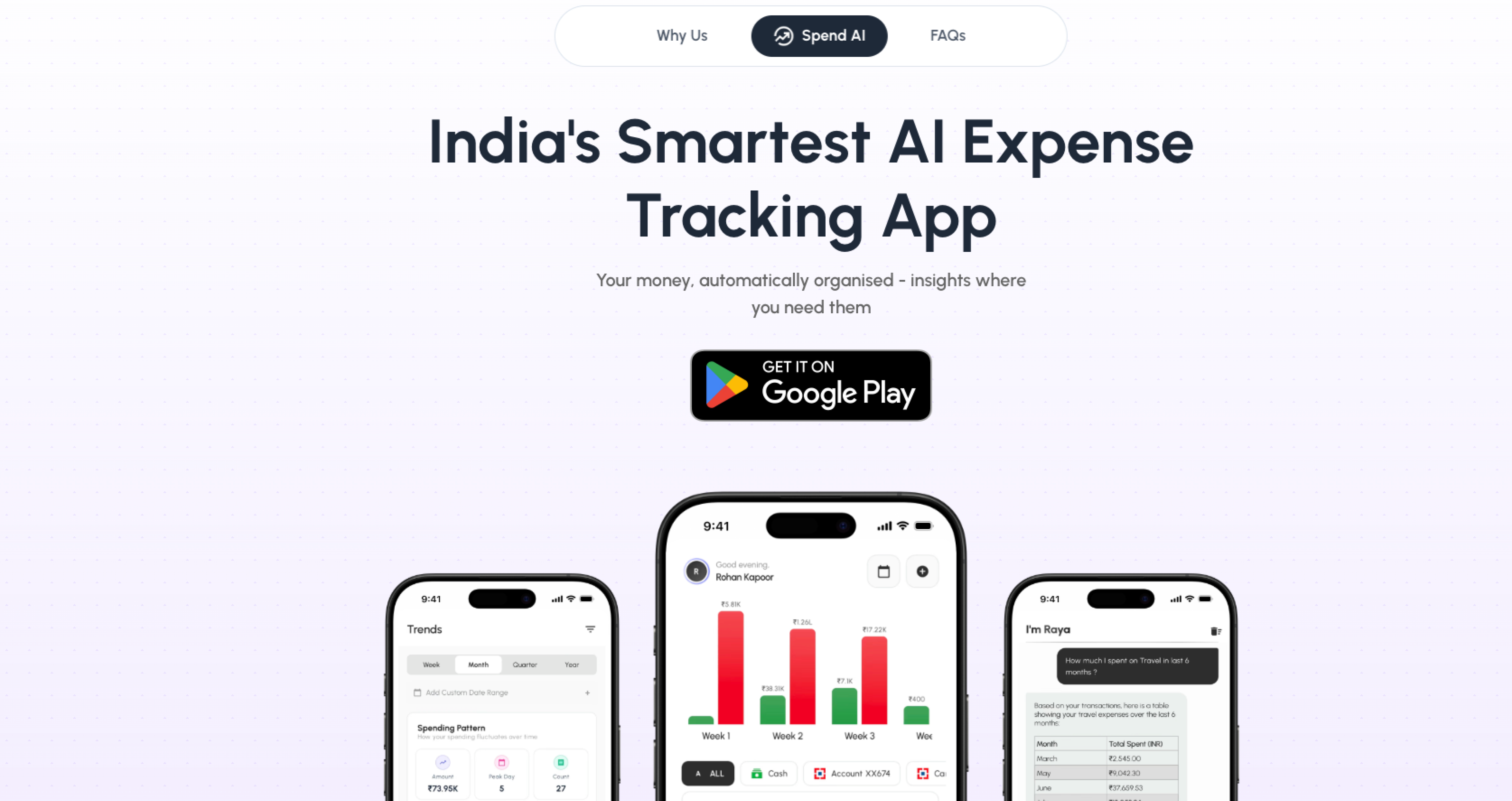 Spend AI - Main product screenshot demonstrating key features and user interface