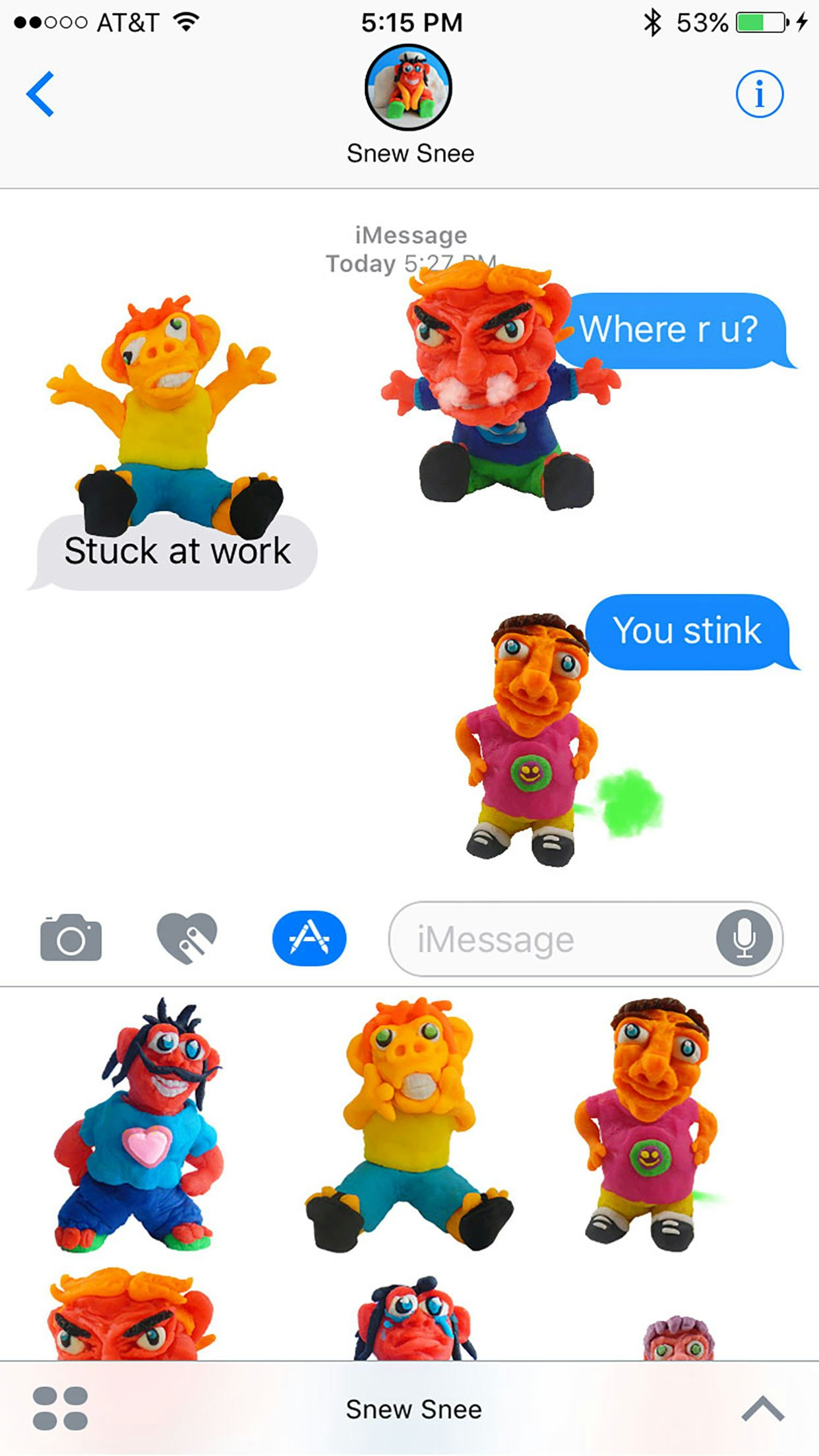 Snew Snee iMessage Stickers gallery image