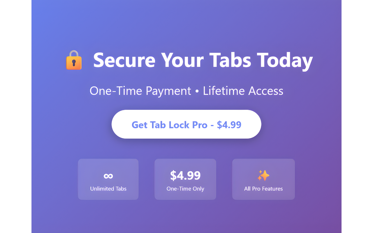 Tab Lock Pro - Secure Your Tabs gallery image
