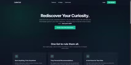 LaterList - Product Hunt launch logo and brand identity