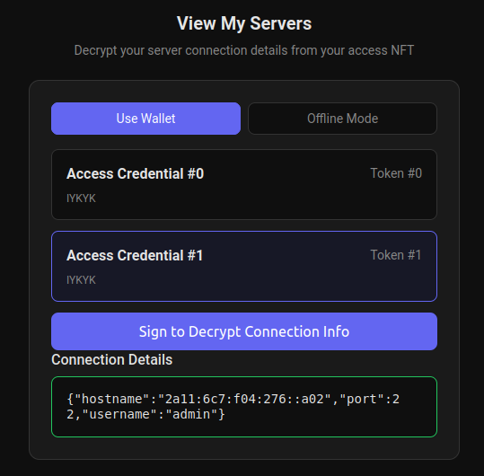 BlockHost OS - Screenshot 3 showing product features and functionality