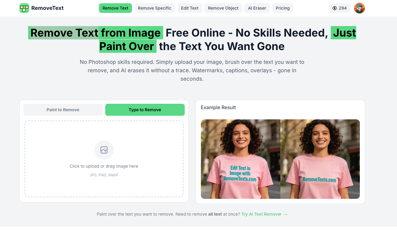 RemoveTexts gallery image