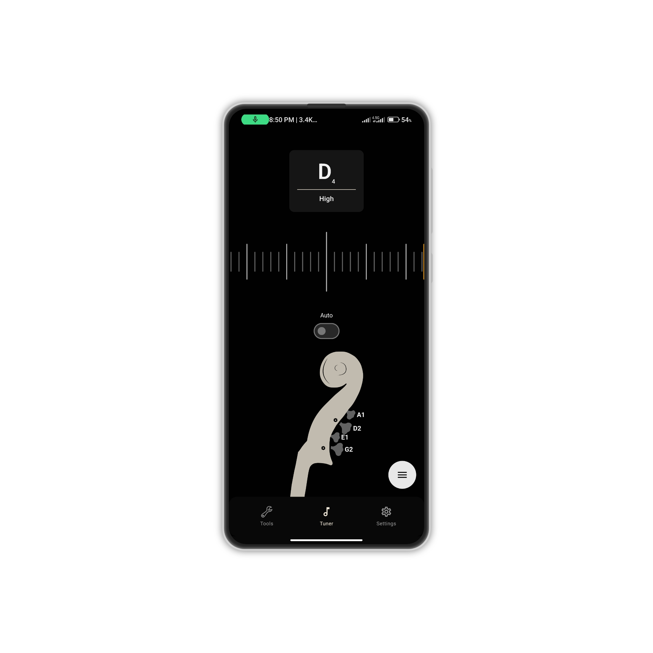 Mídia 5 de Tunneit - Tuner multi-instrumento com metrônoma e biblioteca de acordes