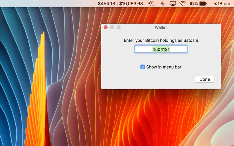 Bitcoin Bar Image