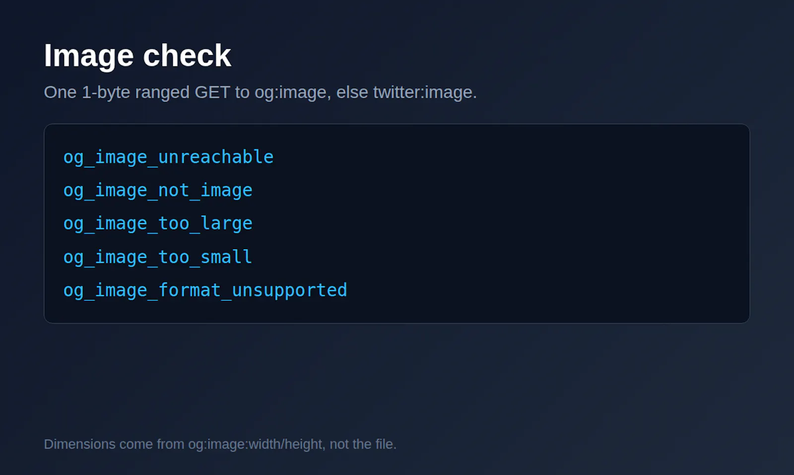Open Graph & Twitter Card Validator API screenshot 4