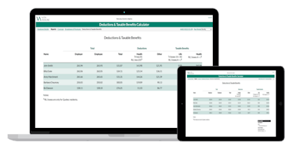 Deductions & Taxable Benefits Calculator gallery image