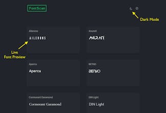 FontScan gallery image
