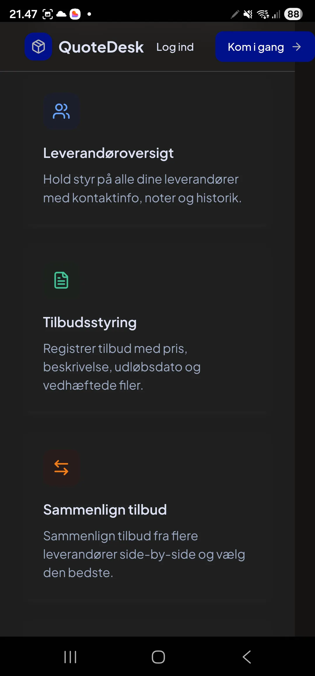 QuoteDesk product banner