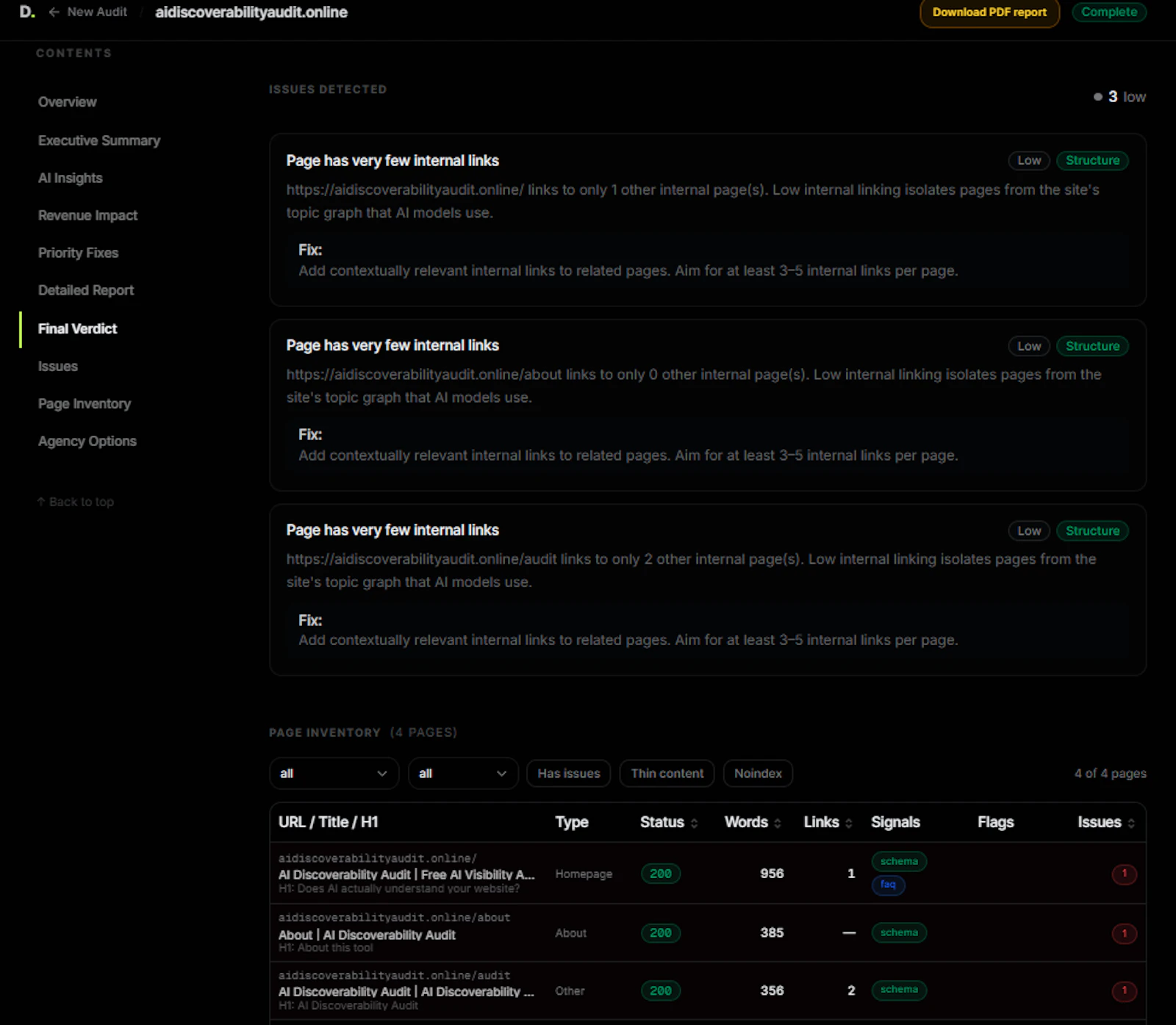 Ai Discoverability Audit screenshot 4