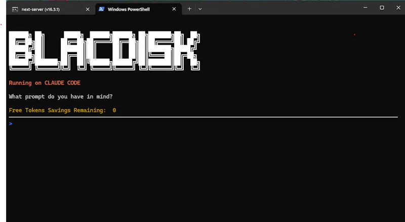 Blacdisk screenshot 1