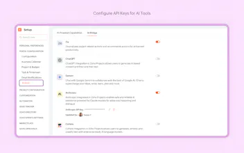 Zoho Projects Infinity.ai 畫廊圖片